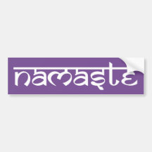 Namaste Autoaufkleber