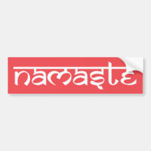 Namaste Autoaufkleber