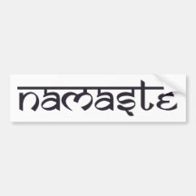 Namaste Autoaufkleber