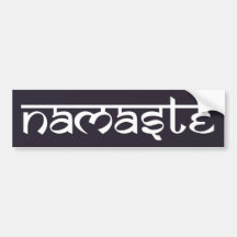 Namaste Autoaufkleber