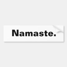 Namaste. Autosticker