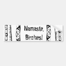 "Namaste, Birken!" Autoaufkleber