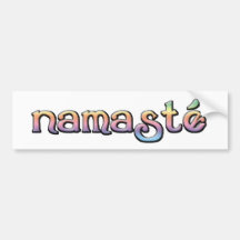 Namaste Regenbogen-Schriftart-Stoßaufkleber Autosticker