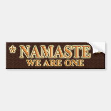 NAMASTE SIND WIR EINS AUTOSTICKER