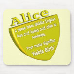 Name Bedeutung und Herkunft Mousepad Alice
