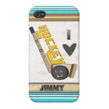 Name-Hockey-Liebe iphone 4 Fall iPhone 4 Hülle