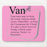 Name meaning and origin mousepad: Van