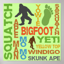 Namen für Bigfoot Posterdrucke