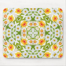 Narzissen barockes BlumenMousepad