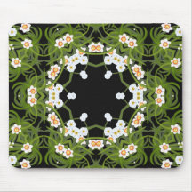 Narzissen geometrisches Mousepad
