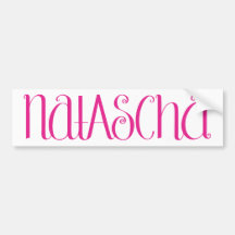 Natascha-Pink Autoaufkleber