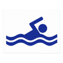 Natation Carte Postale