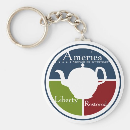 Nationales Tee-Party-Revolution keychain Schlüsselbänder