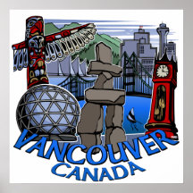 Nations-Plakat-Totem-Wohngestaltung Vancouvers ers