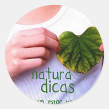 Natura Runde Aufkleber