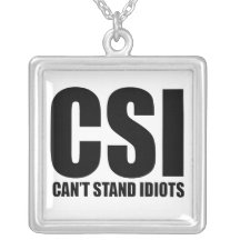 Ne peut pas tenir des idiots. Drôle et modérément  Collier Personnalisé
