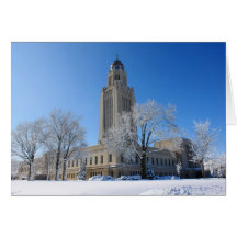 Nebraska-Staats-Hauptstadt Grußkarte