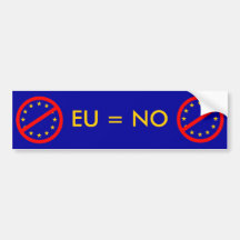 Nein zur EU Auto Sticker