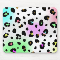 Neonleopard-Druck Mousepad