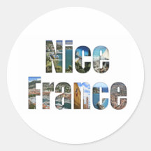 Nett, Frankreich-Touristenattraktionen in den Buch Runde Aufkleber