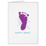 Neue Baby-Karte: Abdruck