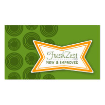 Neue u. verbesserte FreshZest Visitenkarten