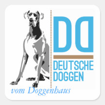 Neuer Dogge-Aufkleber