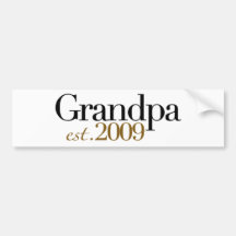 Neuer Großvater Est 2009 Autosticker