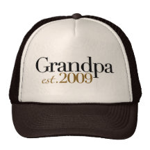 Neuer Großvater Est 2009 Baseballcaps