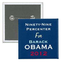 Neunundneunzig Percenter für Barack Obama 2012 Kno Buttons