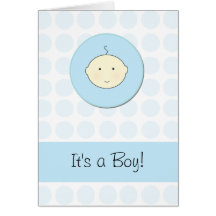 New bébé Boy Cartes De Vœux