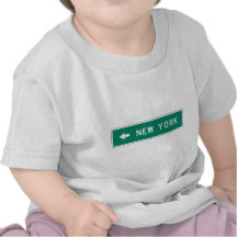 New- Yorklandstraßen-Zeichen Tshirts