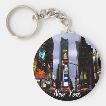 New Yorkschlüsselketten-Times Square-Stadt beleuch Schlüsselband