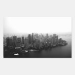 New- YorkSkyline Rechteckige Aufkleber