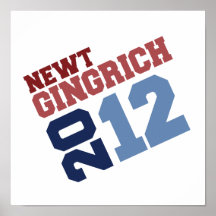 NEWT GINGRICHausschlaggebende Stimme 2012 Posterdrucke