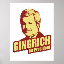 Newt- Gingrichpropaganda Posterdrucke
