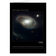NGC 4319 und Markarian 205 Hubble Teleskop-Foto Grußkarte