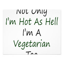 Nicht nur ich bin, Hölle ich ein Vegetarier auch s Personalisierte Ankündigung