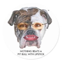 NICHTS SCHLÄGT EINE PITBULL MIT LIPPENSTIFT