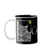 Nickerchengrauer Tabby-Katzen-Becher