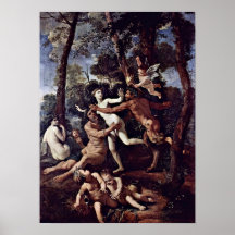 Nicolas Poussin - casserole et Syrinx Poster