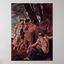 Nicolas Poussin - les bergers de l'Arcadie Affiches