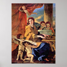 Nicolas Poussin - St Cecilia Affiche