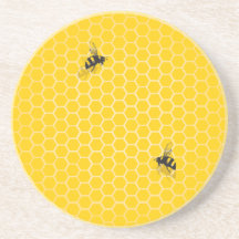 Nid d'abeilles dessous de verres