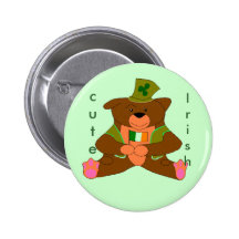 niedlich, irisch anstecknadelbutton