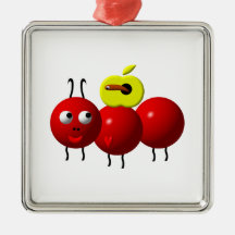Niedliche Ameise mit Apple Ornament
