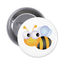 Niedliche Biene Anstecknadelbuttons