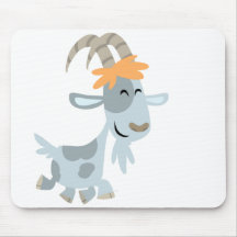 Niedliche coole Cartoon-Ziege Mousepad