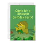 Niedliche Dinosaurier-Geburtstags-Party Einladungs