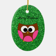 Niedliche Eulenweihnachtsverzierungen Weinachtsornamente